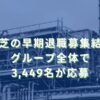 2016/4/15：東芝の早期退職募集結果　グループ全体で3,449名が応募