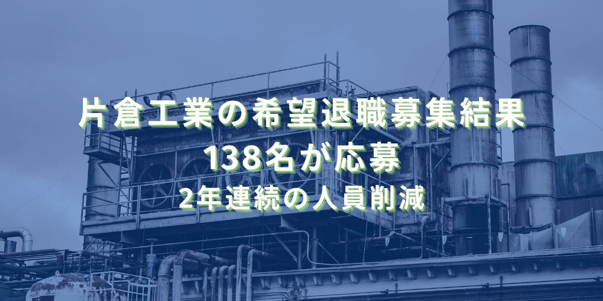 2020/3/25：片倉工業の希望退職募集結果　138名が応募　2年連続の人員削減